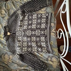 Dale of Norway Black and White Sweater